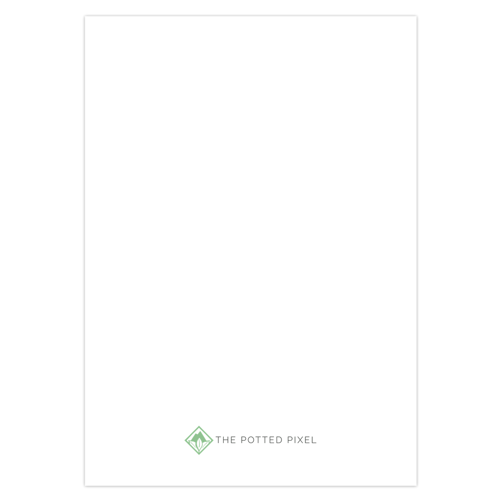 Succulent Greeting Card – Echeveria Violet Queen Botanical Art With Matte Finish