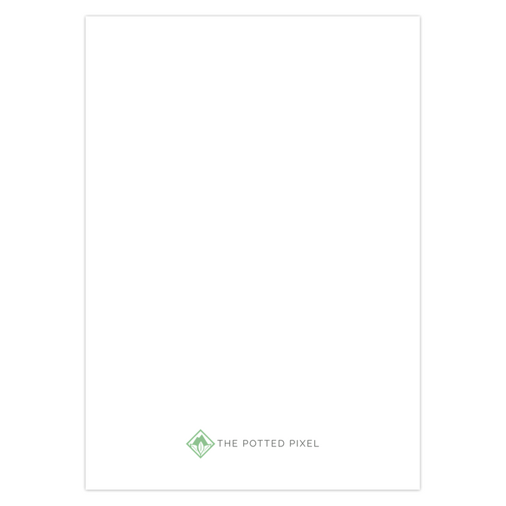 Succulent Greeting Card – Echeveria Violet Queen Botanical Art With Matte Finish