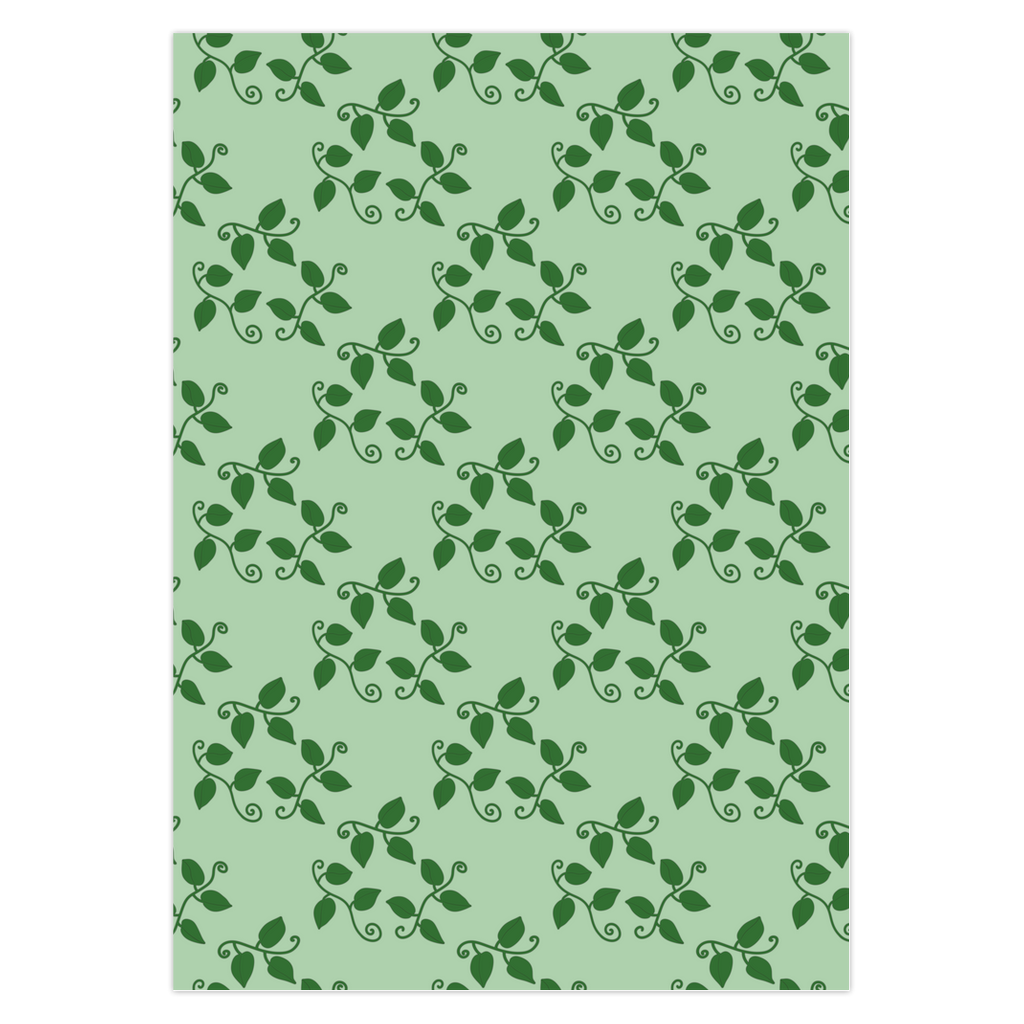 POS Pothos Pattern Greeting Card – 5 Pack