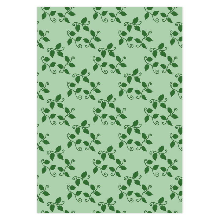 POS Pothos Pattern Greeting Card – 5 Pack