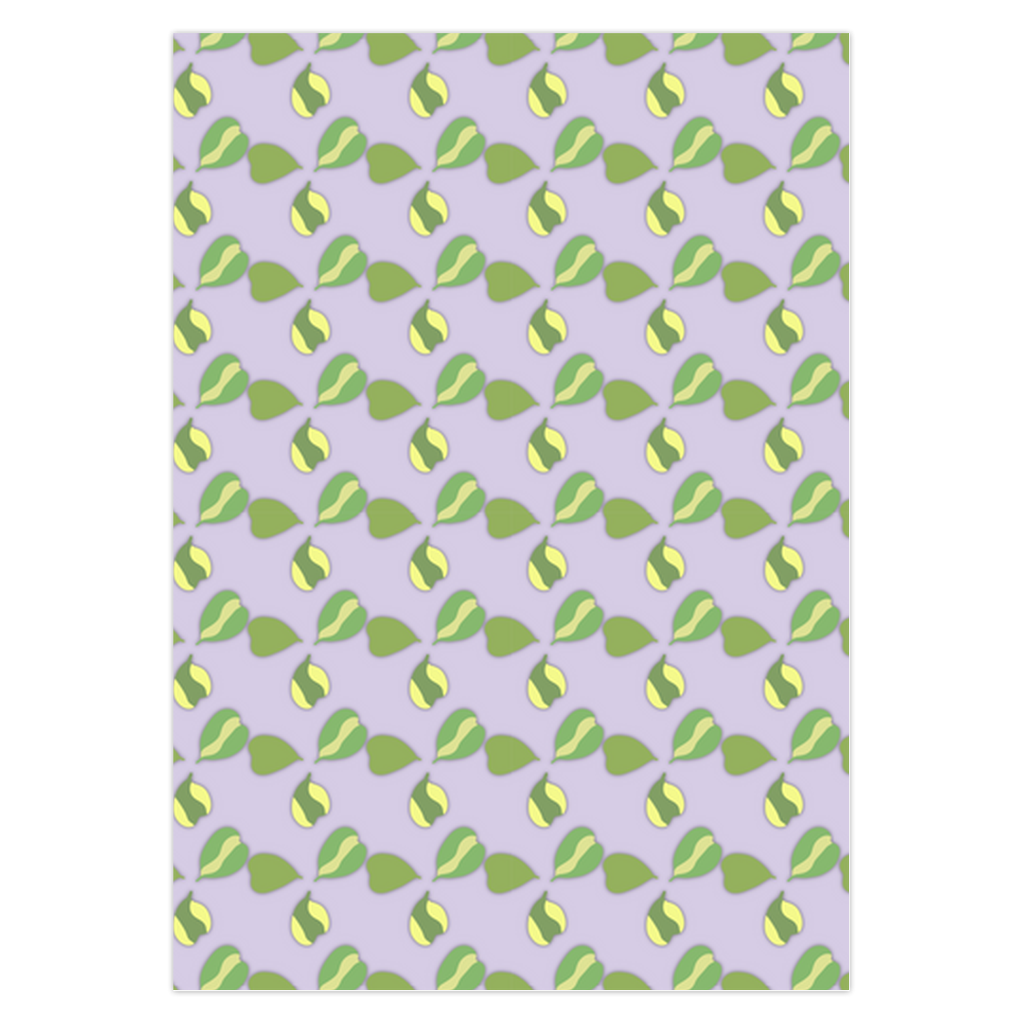 POS Hoya Kerrii Pattern Greeting Card – 5 Pack