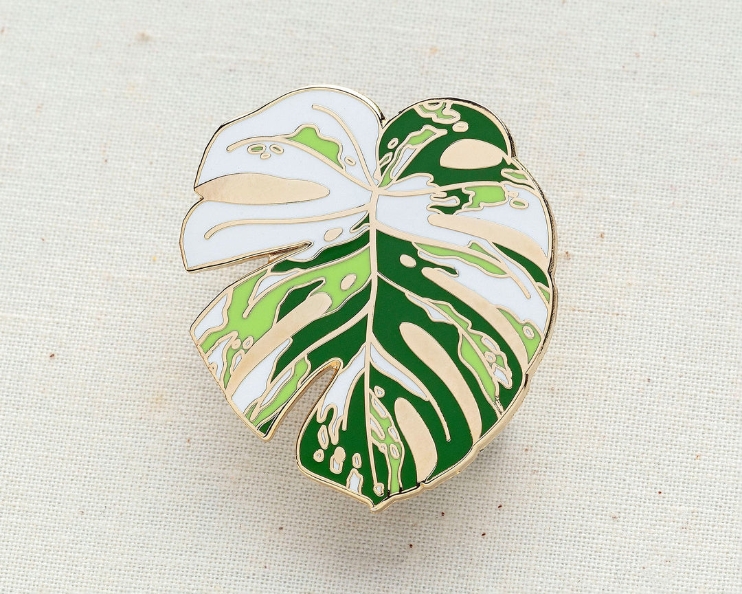 Monstera Albo Enamel Pin