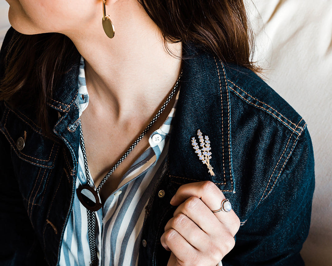 Lavender Enamel Pin