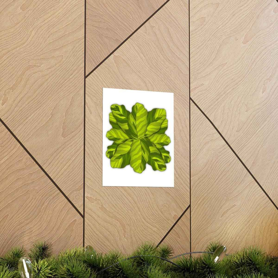 Calathea Yellow Fusion Print – Botanical Wall Art on Museum-Grade Paper Unframed - The Potted Pixel