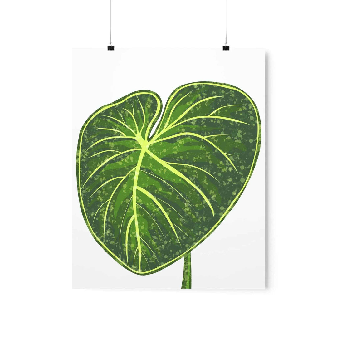 Philodendron Gloriosum Print Botanical Wall Art – Tropical Leaf Poster on Museum-Grade Paper - The Potted Pixel
