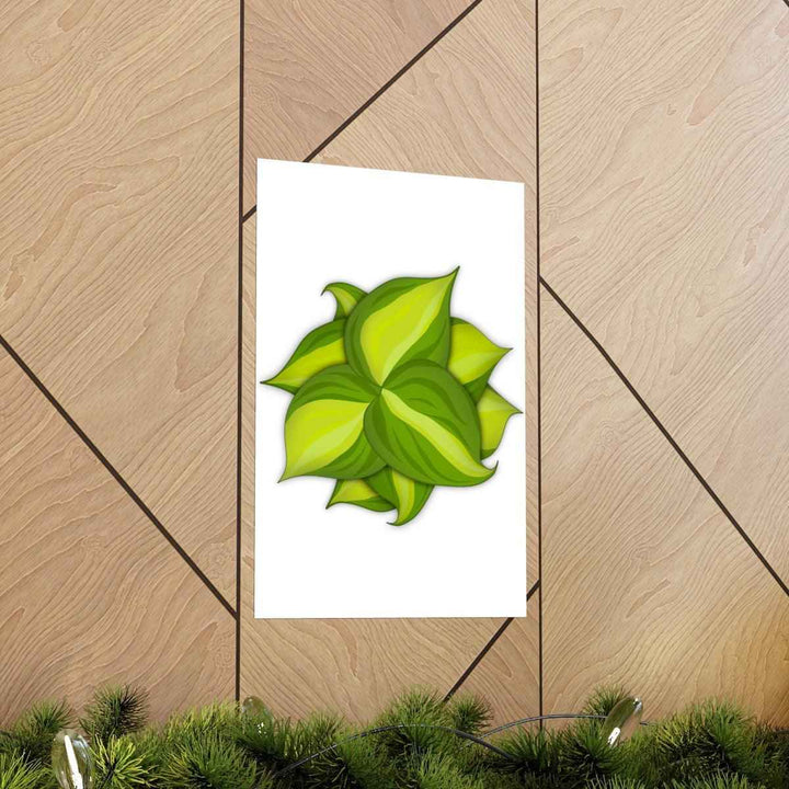 Philodendron Brasil Print – Botanical Wall Art on Museum Grade Paper Poster Unframed - The Potted Pixel