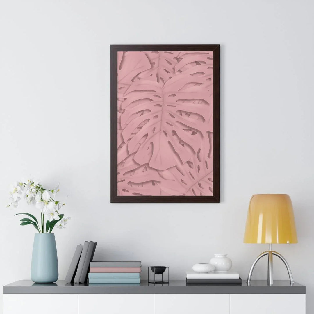 Soft Pink Monstera Framed Print, Poster, Laura Christine Photography & Design, Framed, Home & Living, Indoor, Paper, Posters, Laura Christine Photography & Design, laurachristinedesign.com