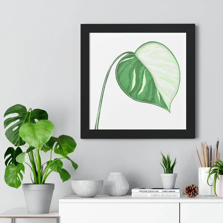 Monstera Albo Framed Print, Poster, Laura Christine Photography & Design, Framed, Home & Living, Indoor, Paper, Posters, Laura Christine Photography & Design, laurachristinedesign.com