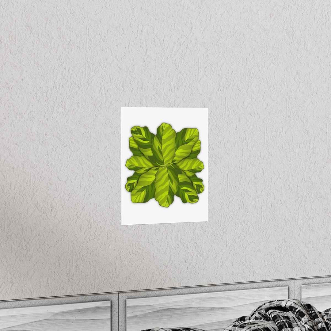 Calathea Yellow Fusion Print – Botanical Wall Art on Museum-Grade Paper Unframed - The Potted Pixel