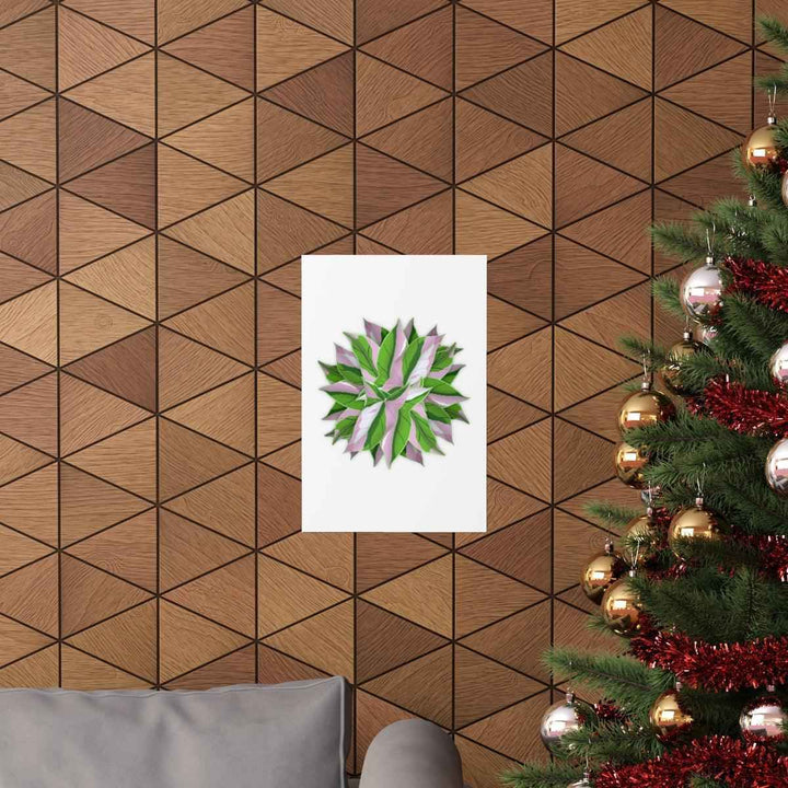 Syngonium Tricolor Botanical Print – Unframed Wall Art - The Potted Pixel