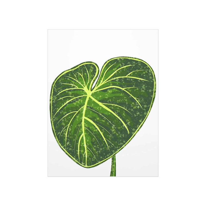 Philodendron Gloriosum Print Botanical Wall Art – Tropical Leaf Poster on Museum-Grade Paper - The Potted Pixel
