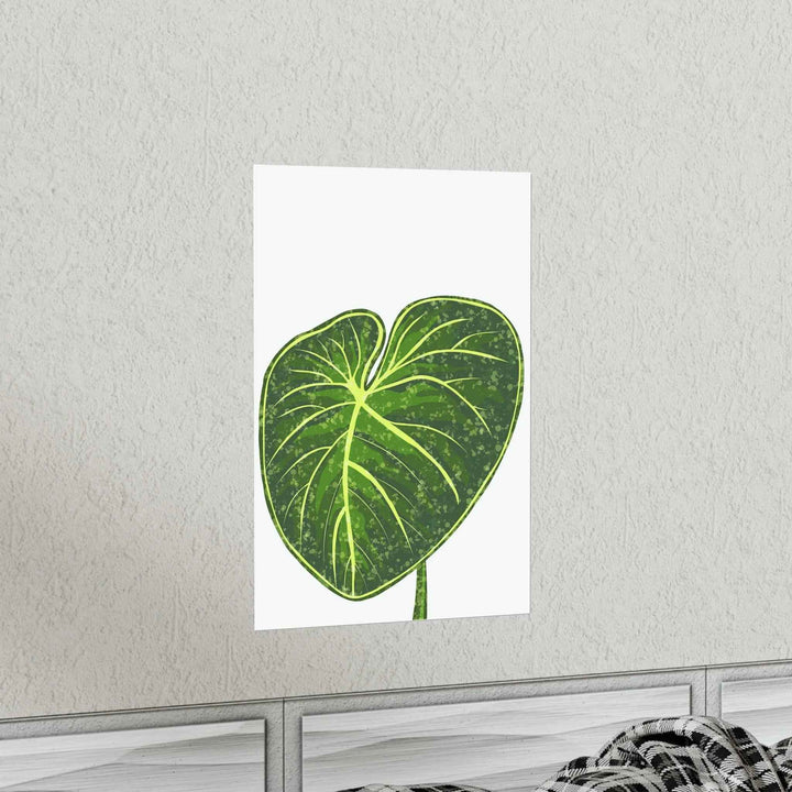 Philodendron Gloriosum Print Botanical Wall Art – Tropical Leaf Poster on Museum-Grade Paper - The Potted Pixel