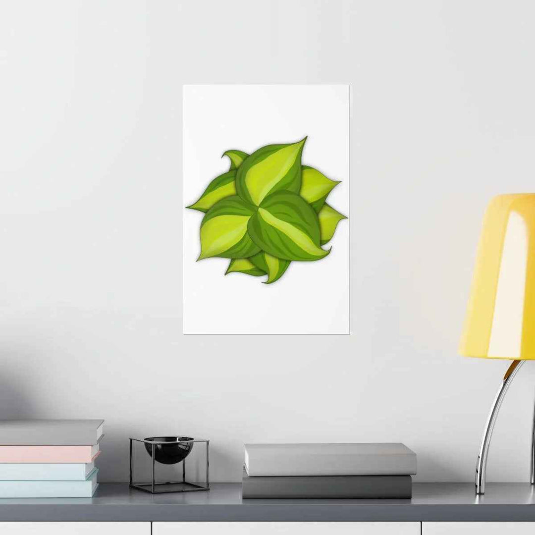 Philodendron Brasil Print – Botanical Wall Art on Museum Grade Paper Poster Unframed - The Potted Pixel