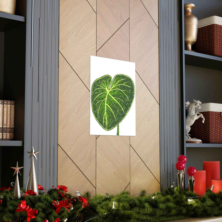 Philodendron Gloriosum Print Botanical Wall Art – Tropical Leaf Poster on Museum-Grade Paper - The Potted Pixel