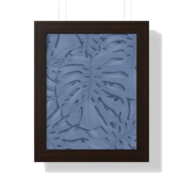 Slate Blue Monstera Framed Print, Poster, Laura Christine Photography & Design, Framed, Home & Living, Indoor, Paper, Posters, Laura Christine Photography & Design, laurachristinedesign.com