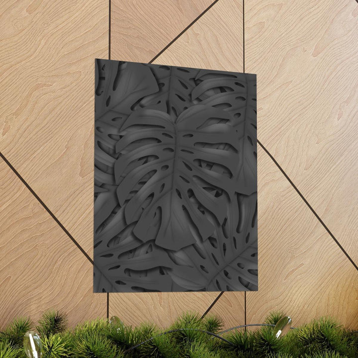 Charcoal Monstera Print, Poster, Printify, Back to School, Home & Living, Indoor, Matte, Paper, Posters, Valentine's Day promotion, Laura Christine Photography & Design, laurachristinedesign.com