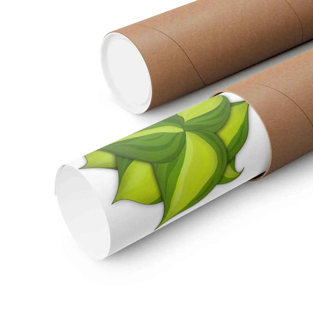 Philodendron Brasil Print – Botanical Wall Art on Museum Grade Paper Poster Unframed - The Potted Pixel