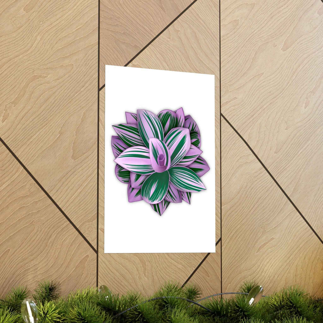 Tradescantia Nanouk Print – Botanical Wall Art on Museum-Grade Paper Poster Unframed - The Potted Pixel