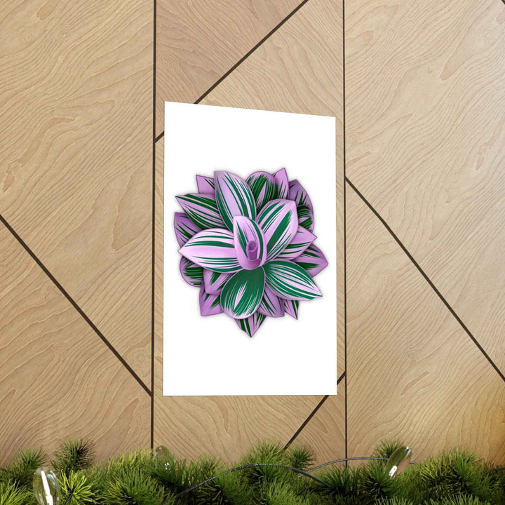Tradescantia Nanouk Print – Botanical Wall Art on Museum-Grade Paper Poster Unframed - The Potted Pixel
