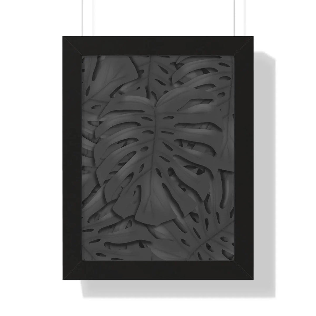 Charcoal Monstera Framed Print, Poster, Laura Christine Photography & Design, Framed, Home & Living, Indoor, Paper, Posters, Laura Christine Photography & Design, laurachristinedesign.com