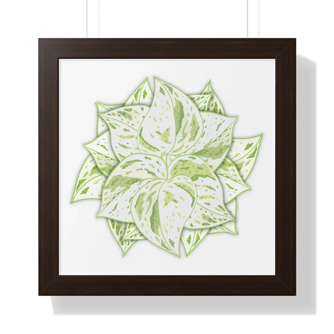 Snow Queen Pothos Framed Print, Poster, Laura Christine Photography & Design, Framed, Home & Living, Indoor, Paper, Posters, Laura Christine Photography & Design, laurachristinedesign.com