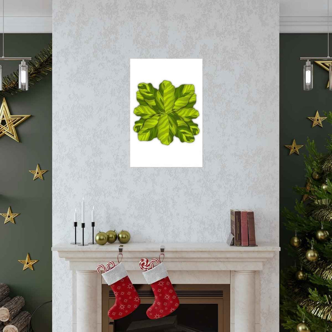 Calathea Yellow Fusion Print – Botanical Wall Art on Museum-Grade Paper Unframed - The Potted Pixel