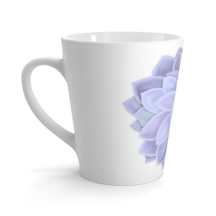 Succulent Floral Mug 12 Oz Durable Ceramic Coffee Cup With Easy Grip Handle In Pastel Design
