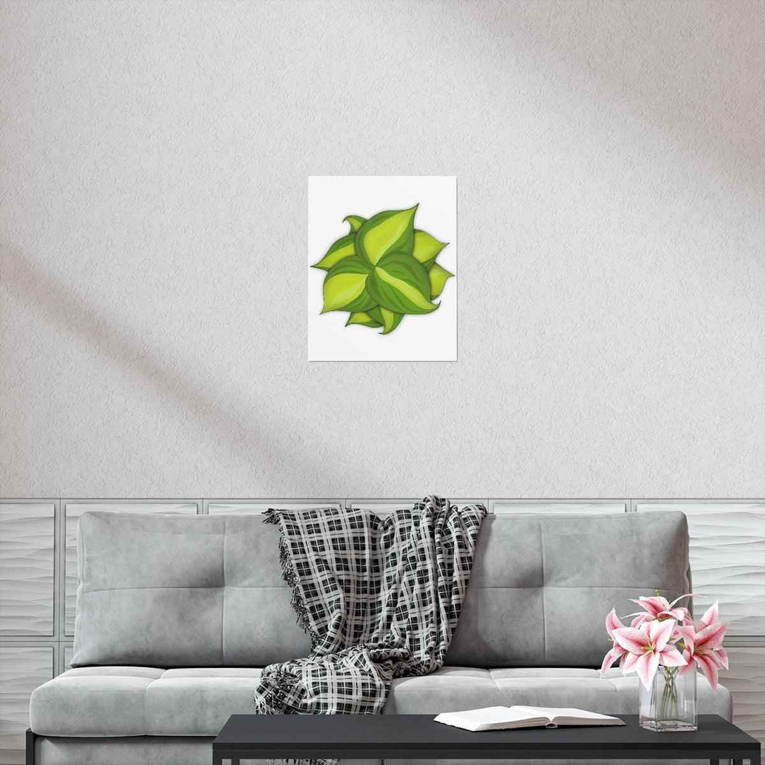 Philodendron Brasil Print – Botanical Wall Art on Museum Grade Paper Poster Unframed - The Potted Pixel