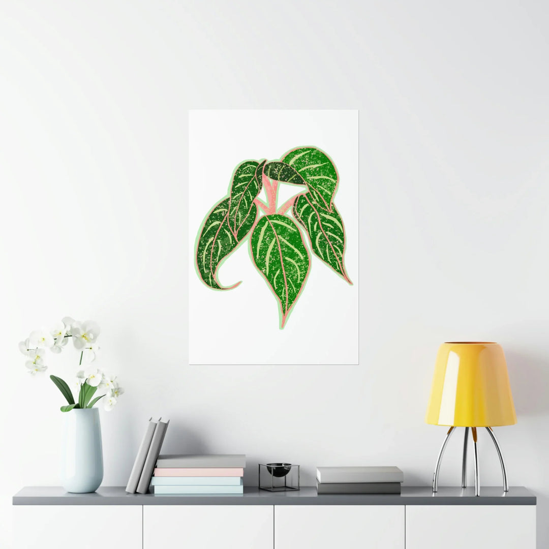 Aglaonema Art Print Sparkling Sarah Botanical Wall Art On Museum Grade Paper Unframed