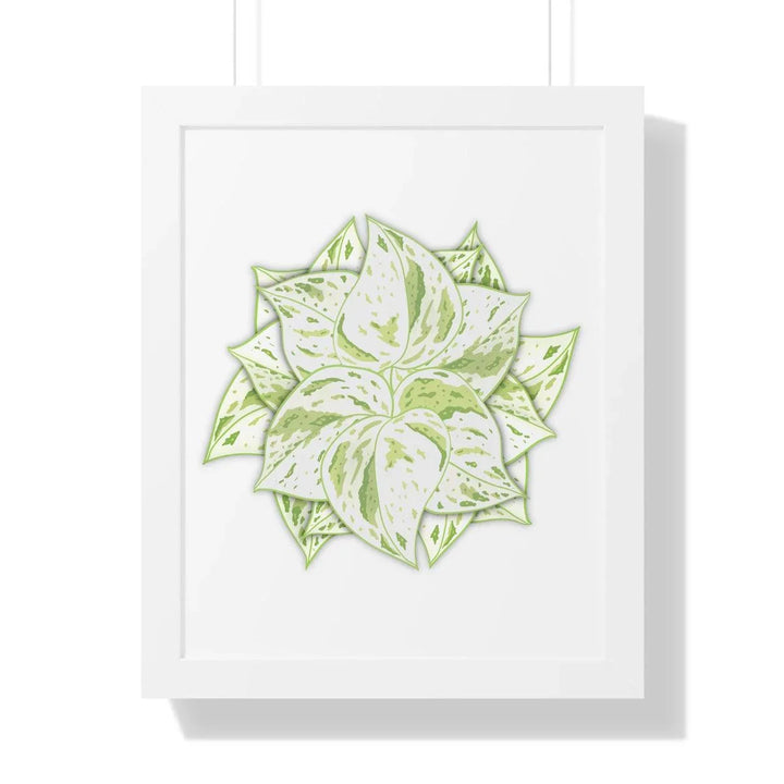 Snow Queen Pothos Framed Print, Poster, Laura Christine Photography & Design, Framed, Home & Living, Indoor, Paper, Posters, Laura Christine Photography & Design, laurachristinedesign.com