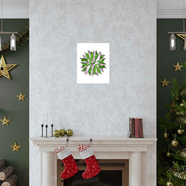 Syngonium Tricolor Botanical Print – Unframed Wall Art - The Potted Pixel