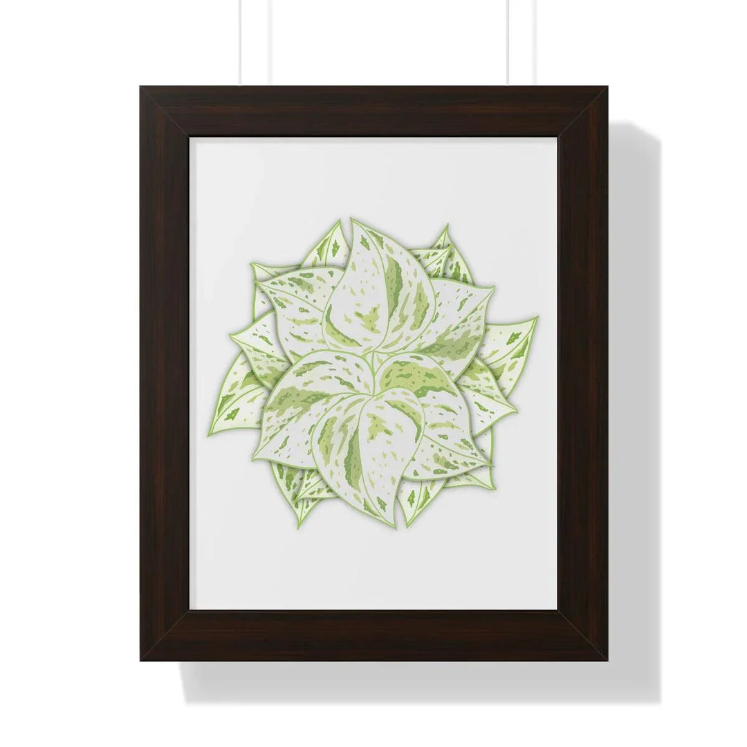 Snow Queen Pothos Framed Print, Poster, Laura Christine Photography & Design, Framed, Home & Living, Indoor, Paper, Posters, Laura Christine Photography & Design, laurachristinedesign.com