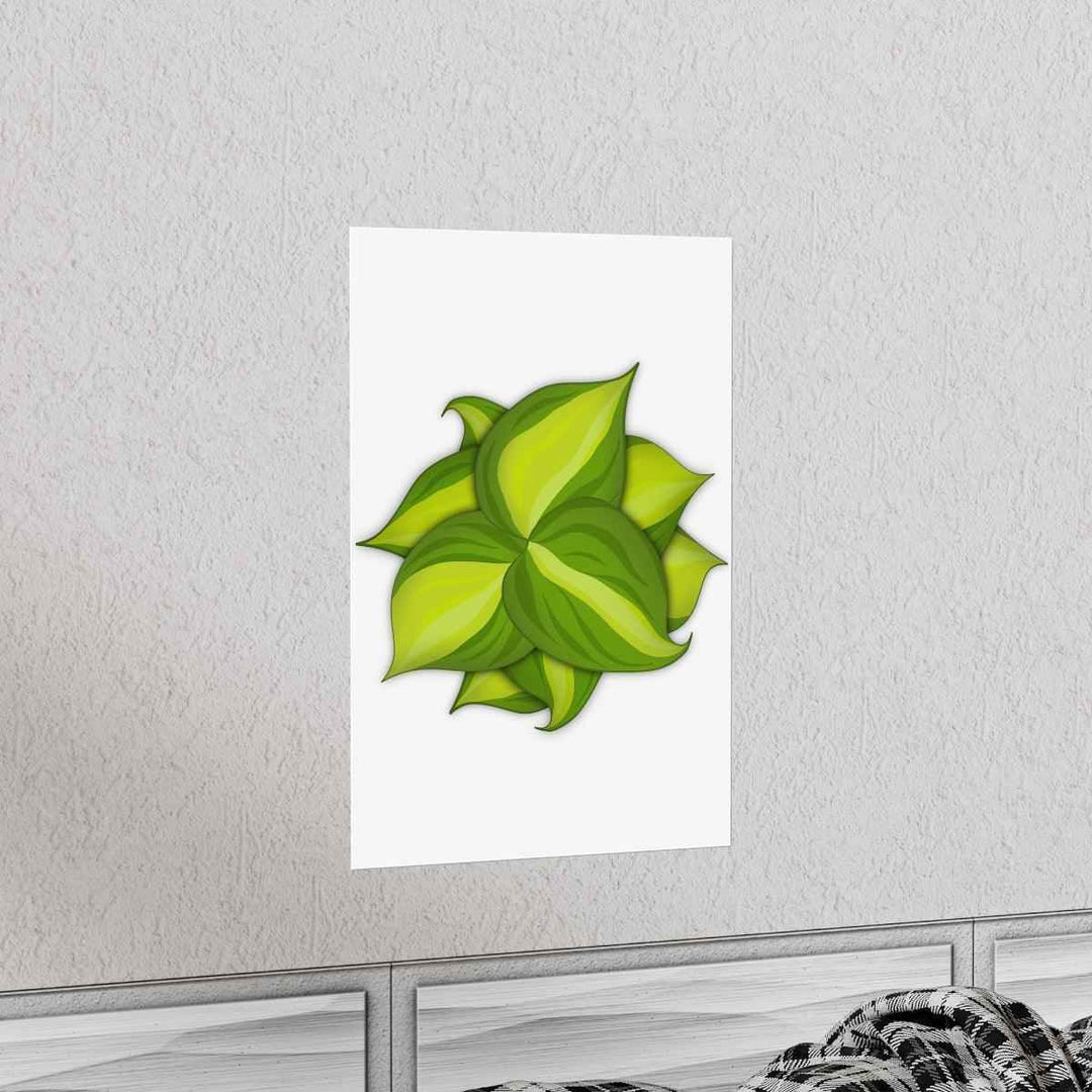 Philodendron Brasil Print – Botanical Wall Art on Museum Grade Paper Poster Unframed - The Potted Pixel
