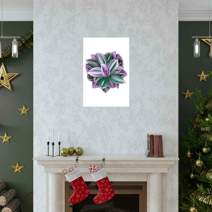 Tradescantia Nanouk Print – Botanical Wall Art on Museum-Grade Paper Poster Unframed - The Potted Pixel