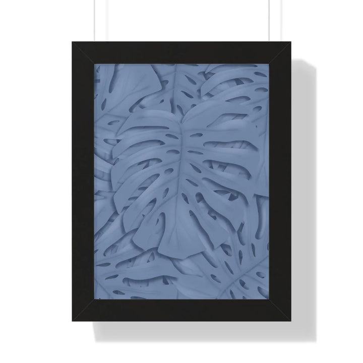 Slate Blue Monstera Framed Print, Poster, Laura Christine Photography & Design, Framed, Home & Living, Indoor, Paper, Posters, Laura Christine Photography & Design, laurachristinedesign.com