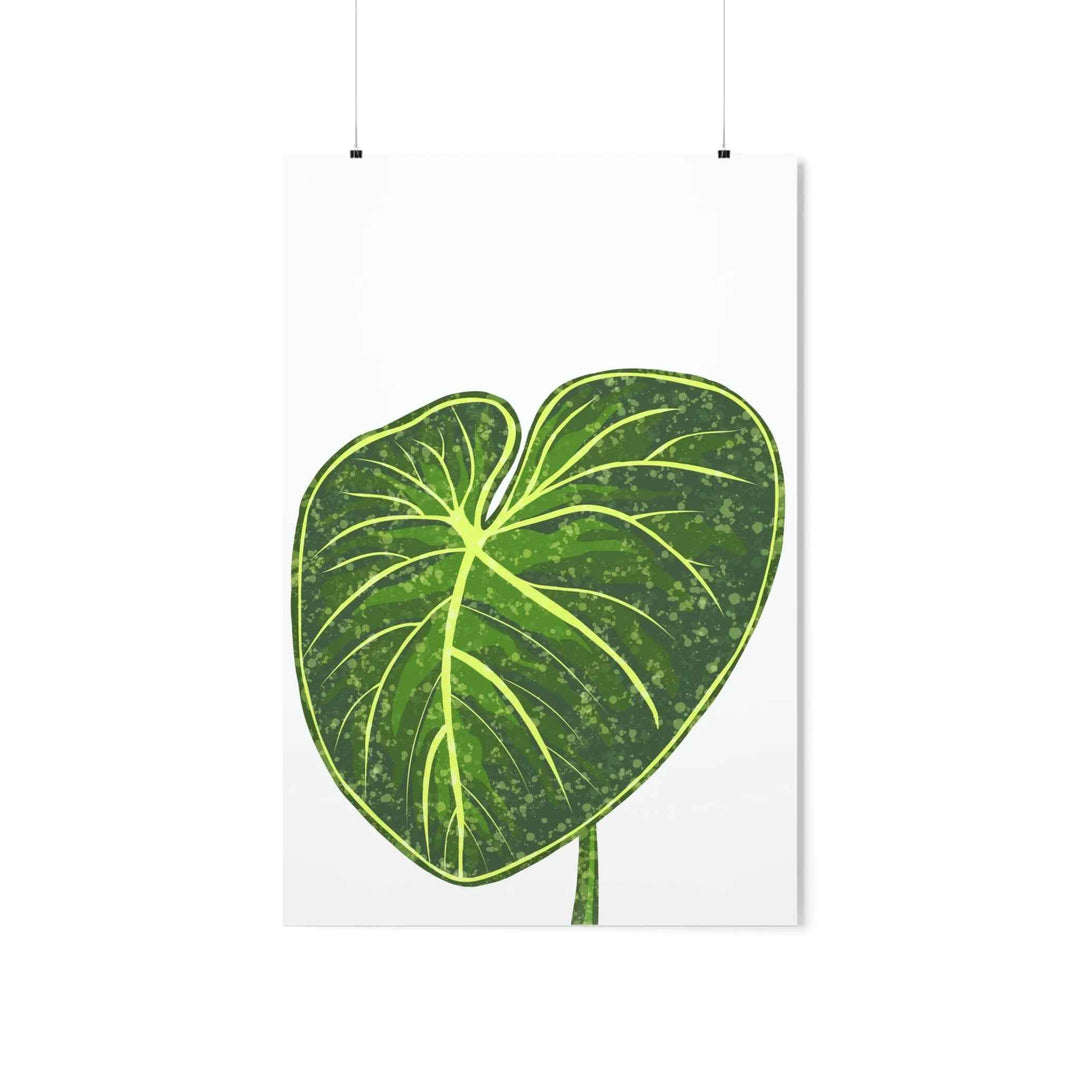 Philodendron Gloriosum Print Botanical Wall Art – Tropical Leaf Poster on Museum-Grade Paper - The Potted Pixel