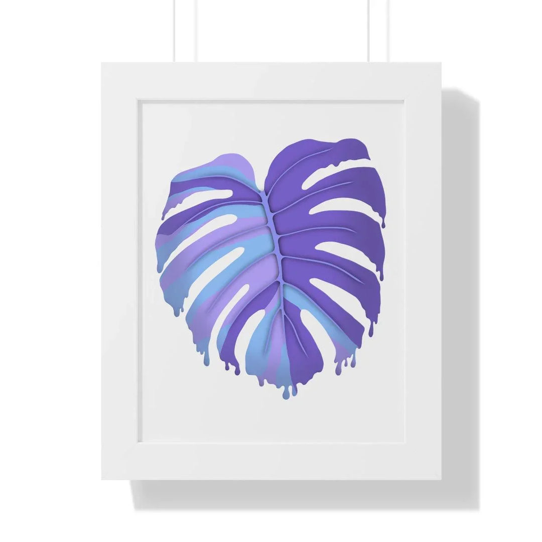 Melting Monstera (Purple) Framed Print, Poster, Laura Christine Photography & Design, Framed, Home & Living, Indoor, Paper, Posters, Laura Christine Photography & Design, laurachristinedesign.com