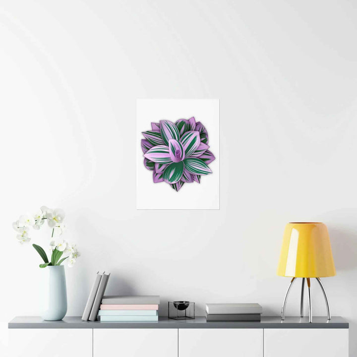 Tradescantia Nanouk Print – Botanical Wall Art on Museum-Grade Paper Poster Unframed - The Potted Pixel