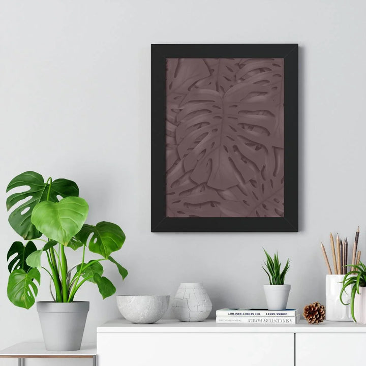 Merlot Monstera Framed Print, Poster, Laura Christine Photography & Design, Framed, Home & Living, Indoor, Paper, Posters, Laura Christine Photography & Design, laurachristinedesign.com