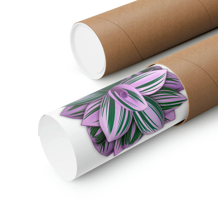 Tradescantia Nanouk Print – Botanical Wall Art on Museum-Grade Paper Poster Unframed - The Potted Pixel