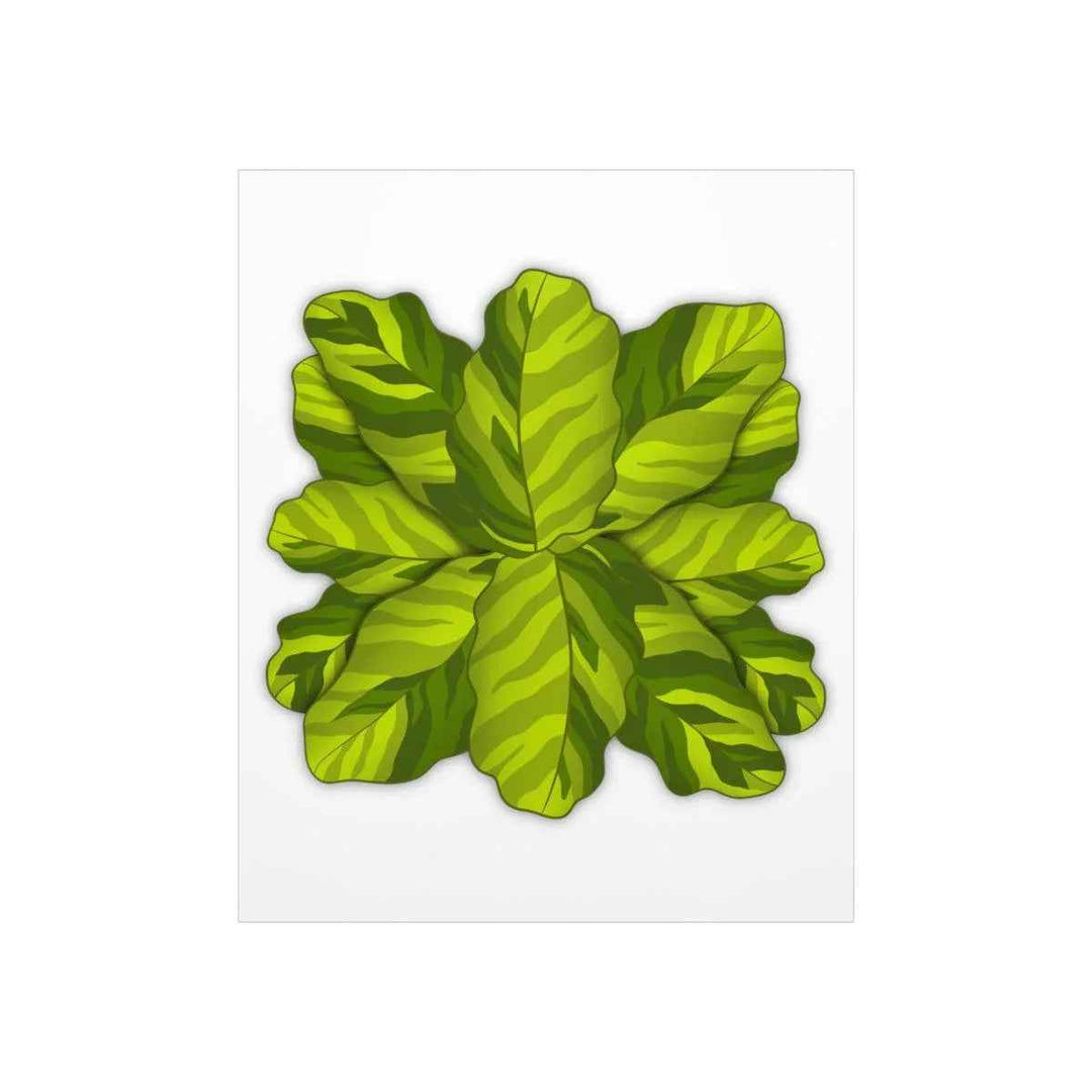 Calathea Yellow Fusion Print – Botanical Wall Art on Museum-Grade Paper Unframed - The Potted Pixel