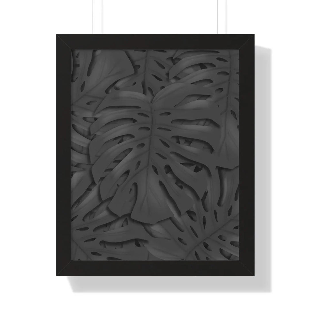 Charcoal Monstera Framed Print, Poster, Laura Christine Photography & Design, Framed, Home & Living, Indoor, Paper, Posters, Laura Christine Photography & Design, laurachristinedesign.com