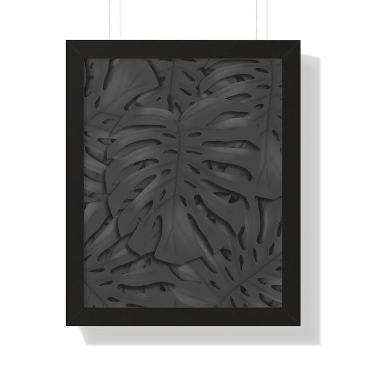 Charcoal Monstera Framed Print, Poster, Laura Christine Photography & Design, Framed, Home & Living, Indoor, Paper, Posters, Laura Christine Photography & Design, laurachristinedesign.com