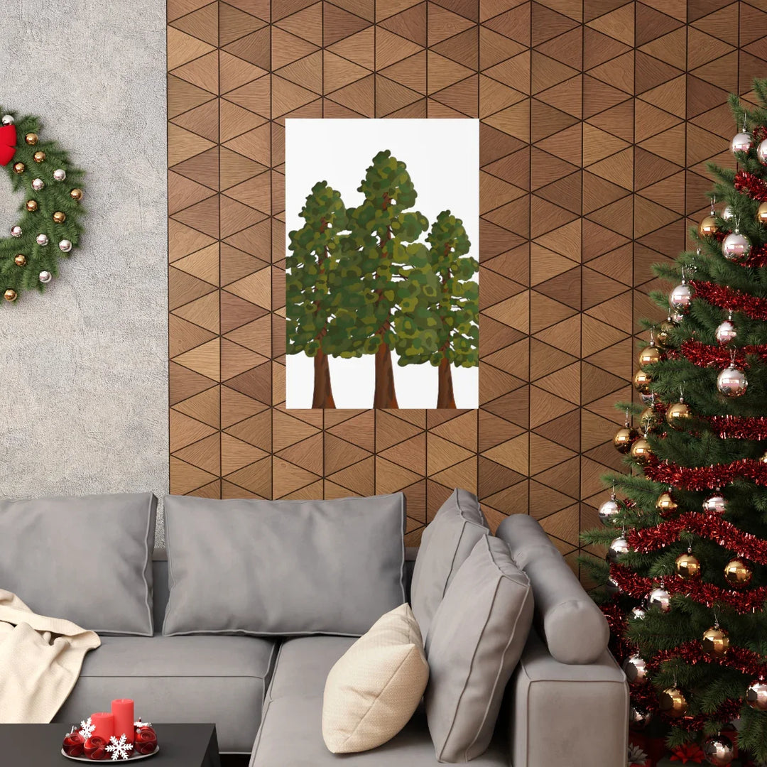 Coastal Redwoods Print On Museum Grade Paper With Archival Ink Unframed Poster For Home Decor