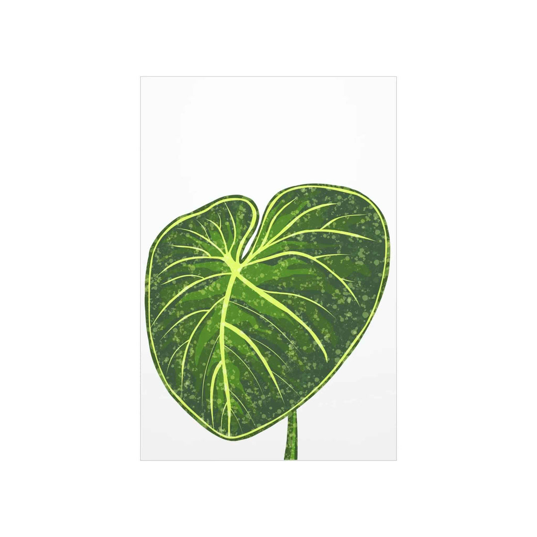 Philodendron Gloriosum Print Botanical Wall Art – Tropical Leaf Poster on Museum-Grade Paper - The Potted Pixel