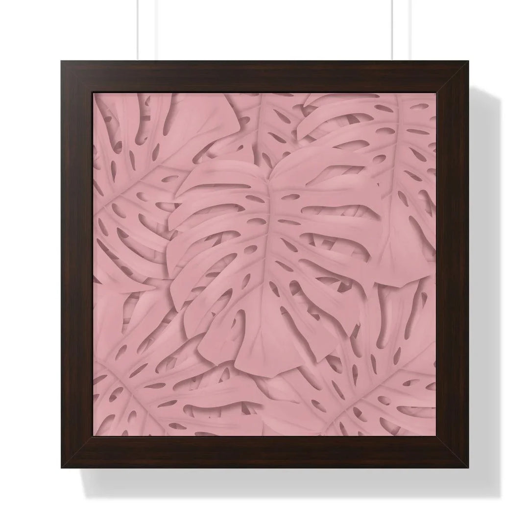 Soft Pink Monstera Framed Print, Poster, Laura Christine Photography & Design, Framed, Home & Living, Indoor, Paper, Posters, Laura Christine Photography & Design, laurachristinedesign.com