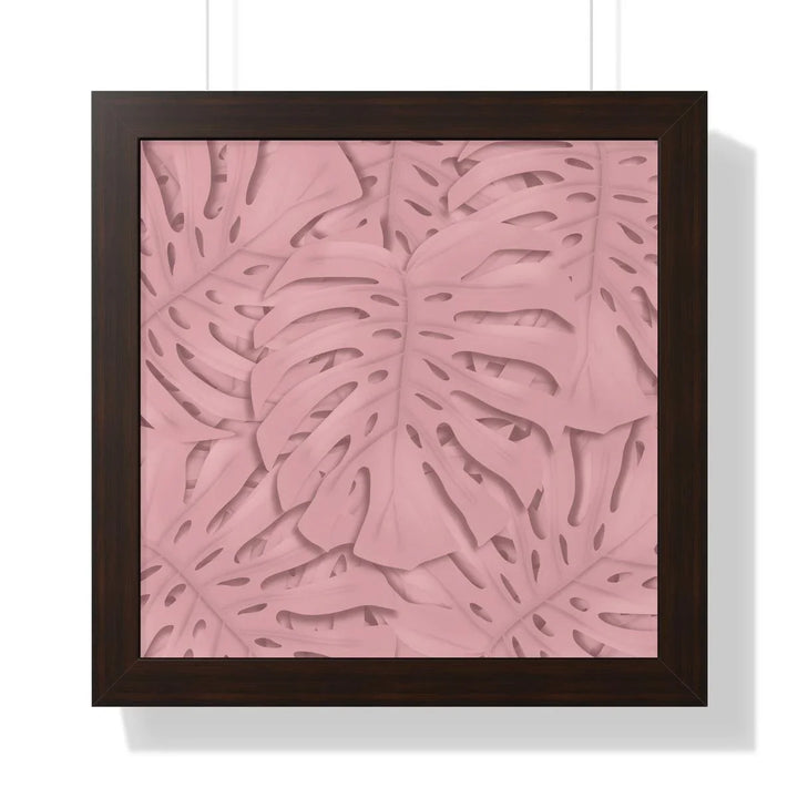 Soft Pink Monstera Framed Print, Poster, Laura Christine Photography & Design, Framed, Home & Living, Indoor, Paper, Posters, Laura Christine Photography & Design, laurachristinedesign.com
