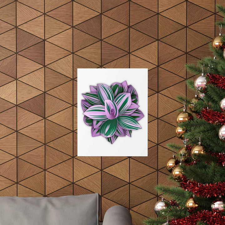 Tradescantia Nanouk Print – Botanical Wall Art on Museum-Grade Paper Poster Unframed - The Potted Pixel