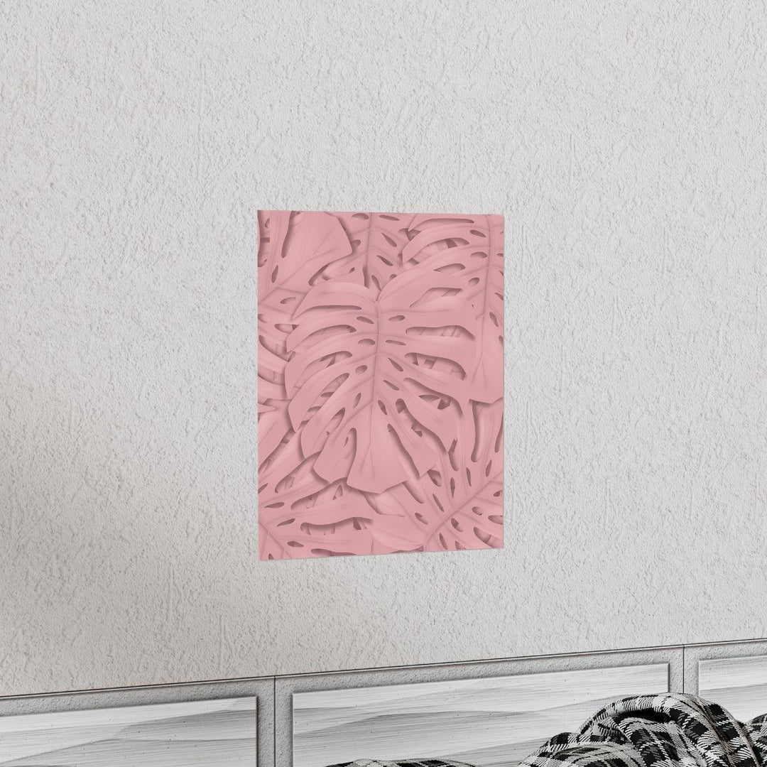 Soft Pink Monstera Print, Poster, Laura Christine Photography & Design, Back to School, Home & Living, Indoor, Matte, Paper, Posters, Valentine's Day promotion, Laura Christine Photography & Design, laurachristinedesign.com