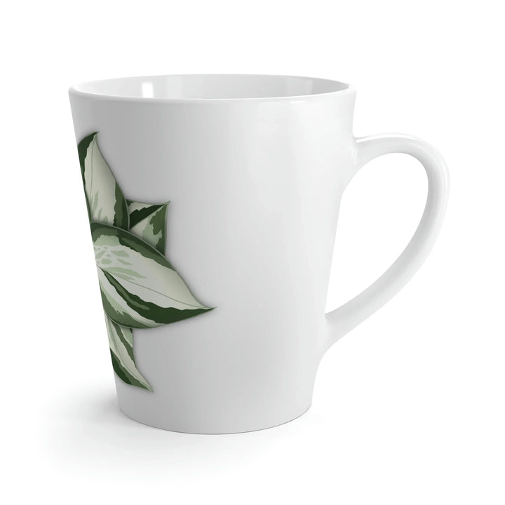 Manjula Pothos Mug – 12 Oz Ceramic Coffee Cup With Heart Shaped Leaves - The Potted Pixel